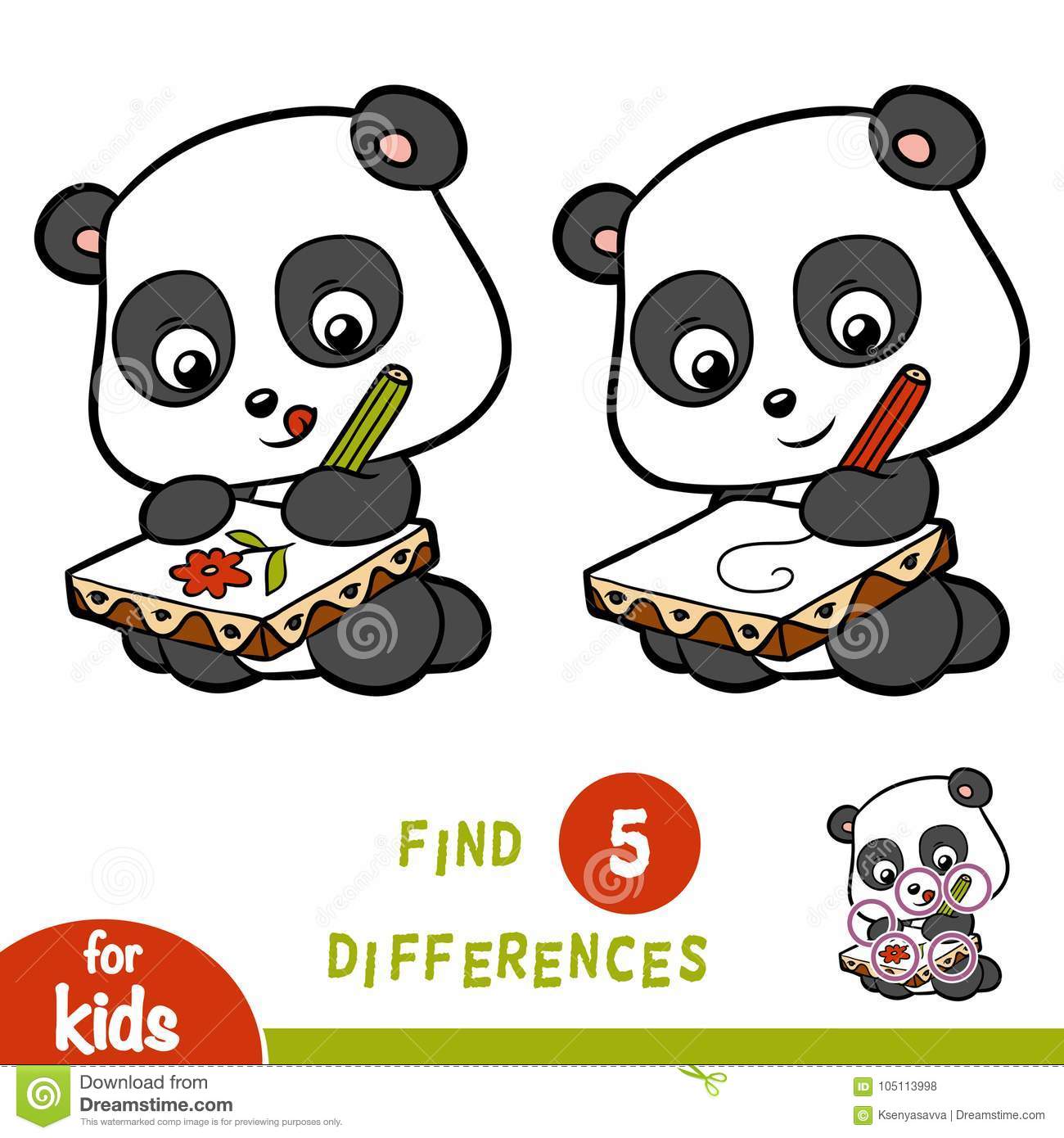 panda quest find differences